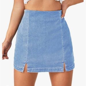 Denim mini skirt XS